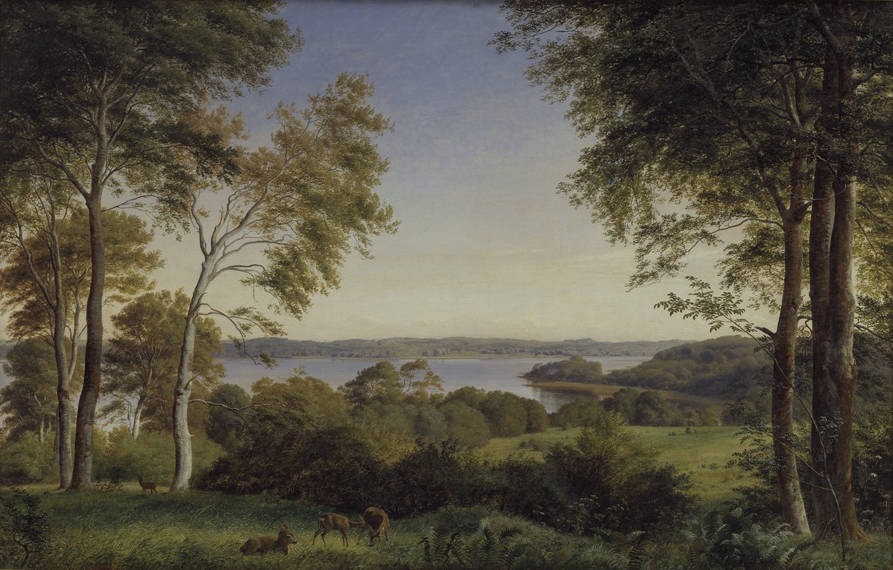 Vista de Skarre Sø de P.C. Skovgaard
