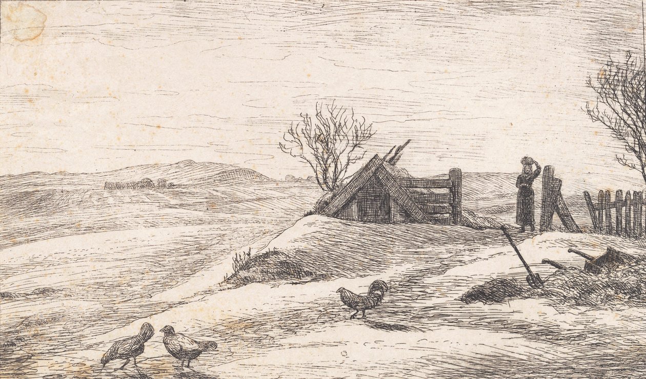 Paisagem de inverno perto de Vejby de P.C. Skovgaard