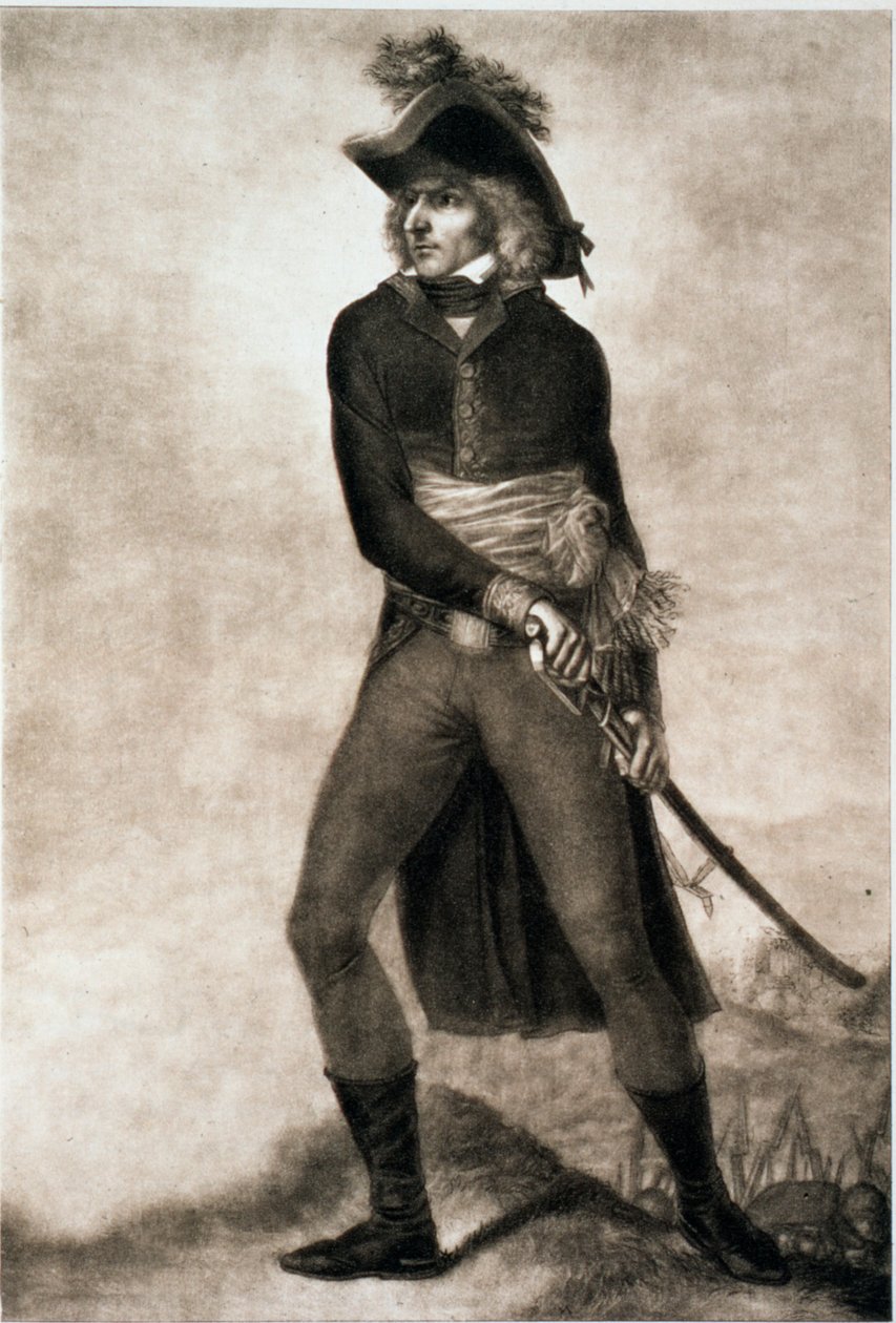 Carl XIV Johan da Suécia, quando era Marechal de Campo da França, c1804-c1810 de PM Mix