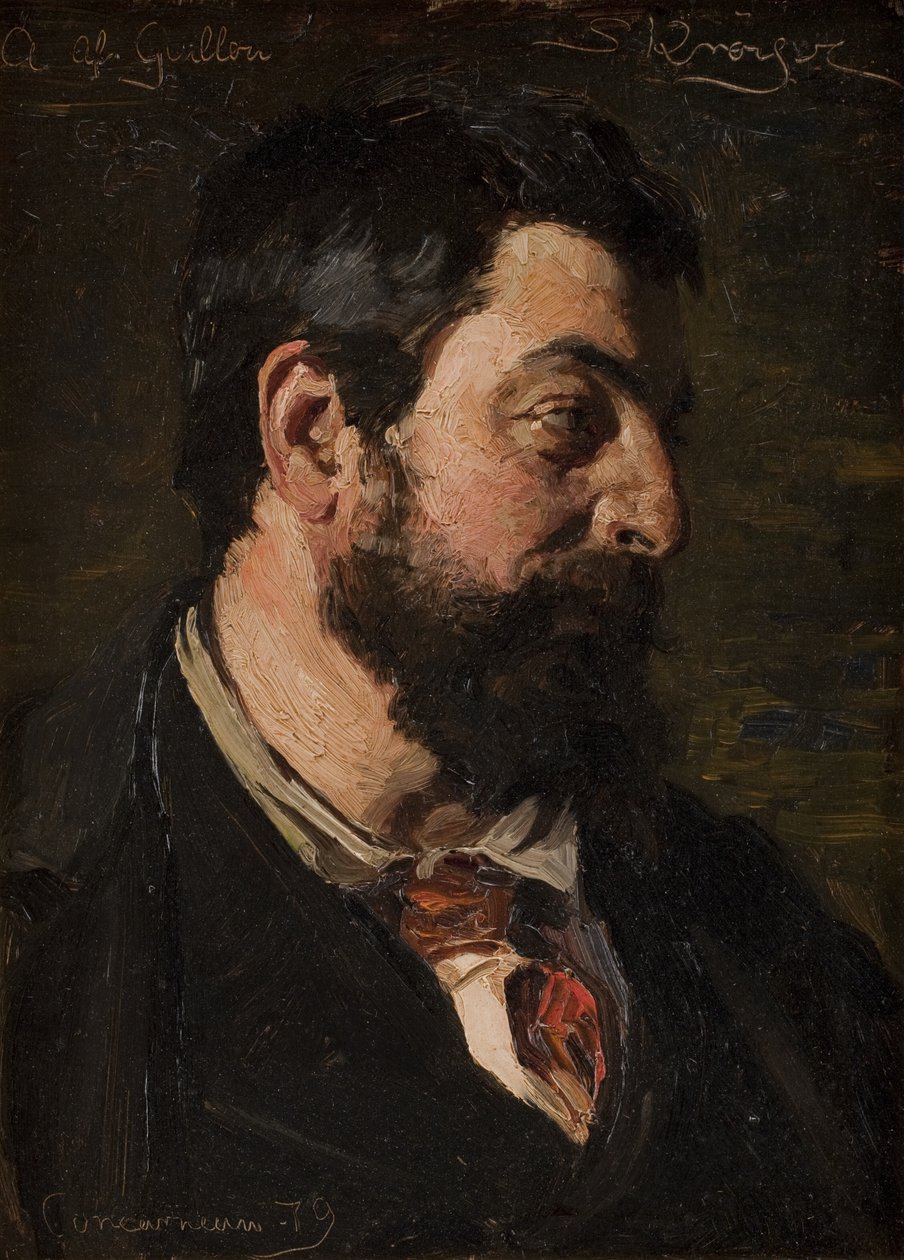 Retrato do pintor francês Alfred Guillou de Peder Severin Krøyer
