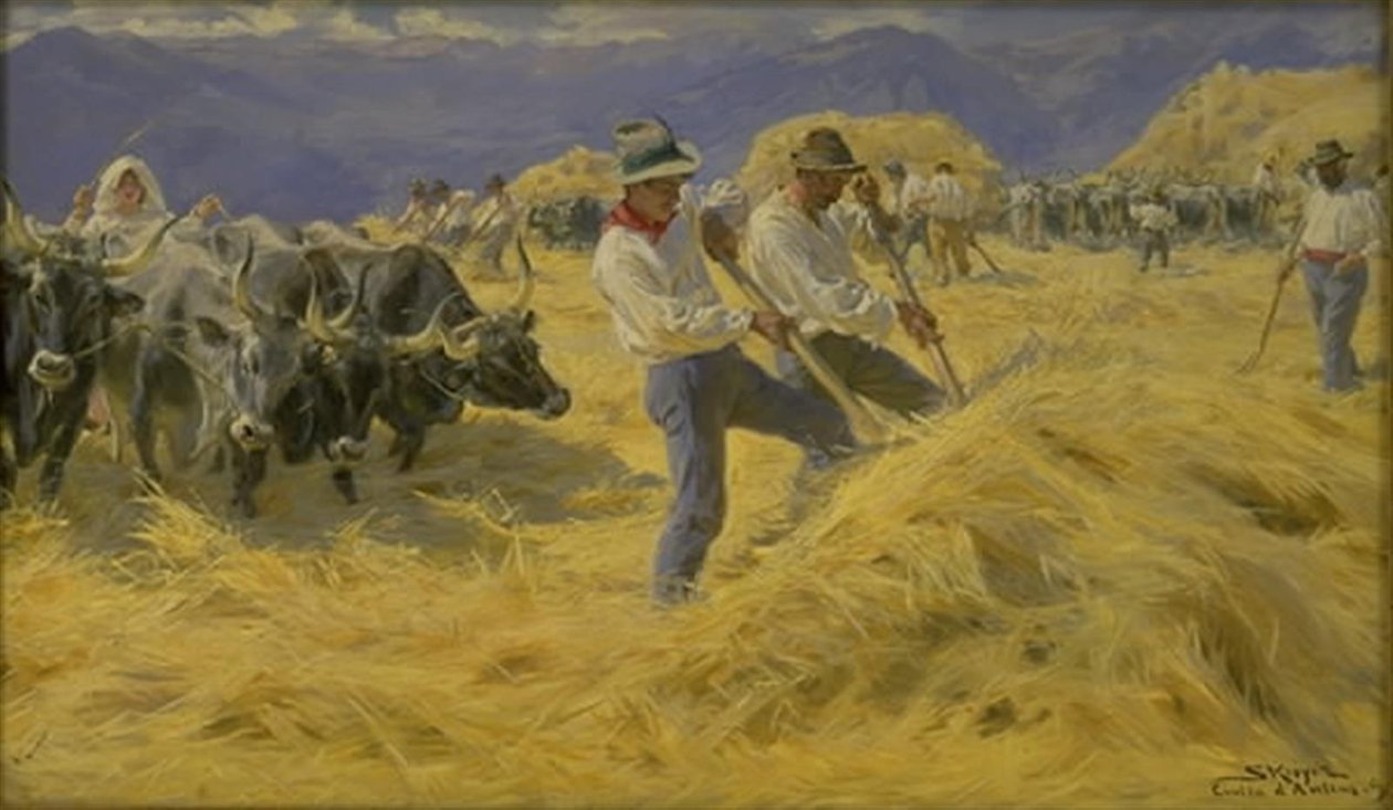 Debulha nos Abruzos. Cidade de Antino de Peder Severin Krøyer