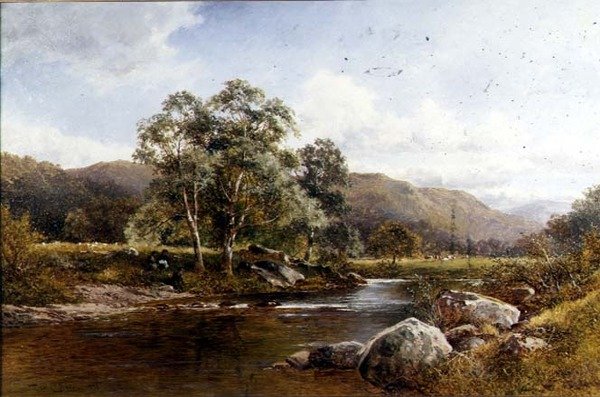 Uma vista do Abbot Hall, Kendal de P. Crosthwaite