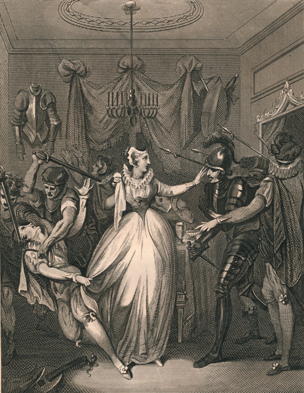 A Morte de Rizzio, 1566, 1794-1812 de P Rothwell