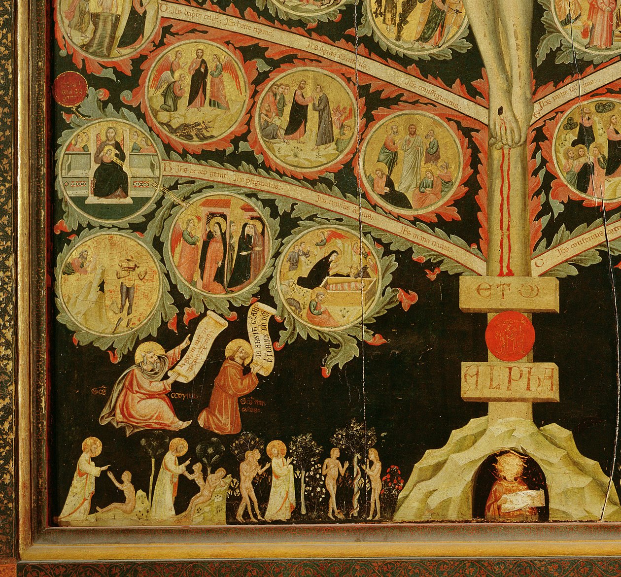 A árvore da vida, c.1310 de Pacino di Buonaguida