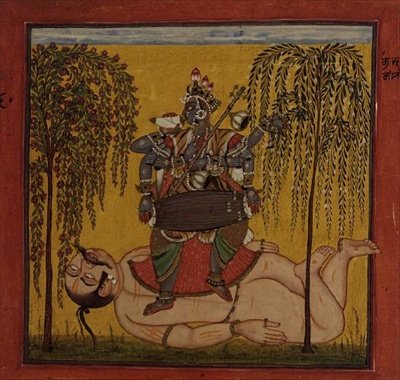63.1147 Bhadrakali, de um texto tântrico, Basohli, Himachal Pradesh de Pahari School