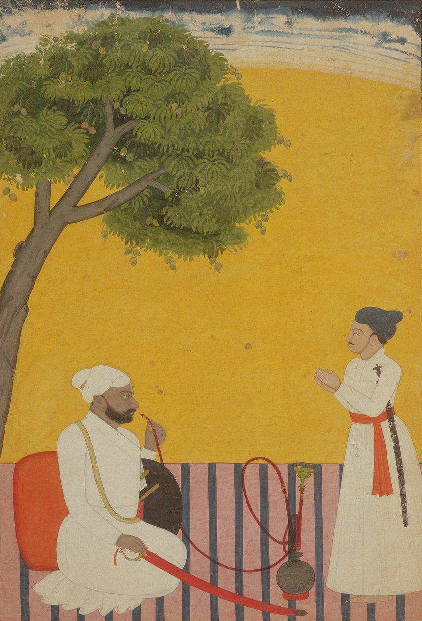 Retrato de um príncipe, Jammu, Caxemira, 1760 de Pahari School