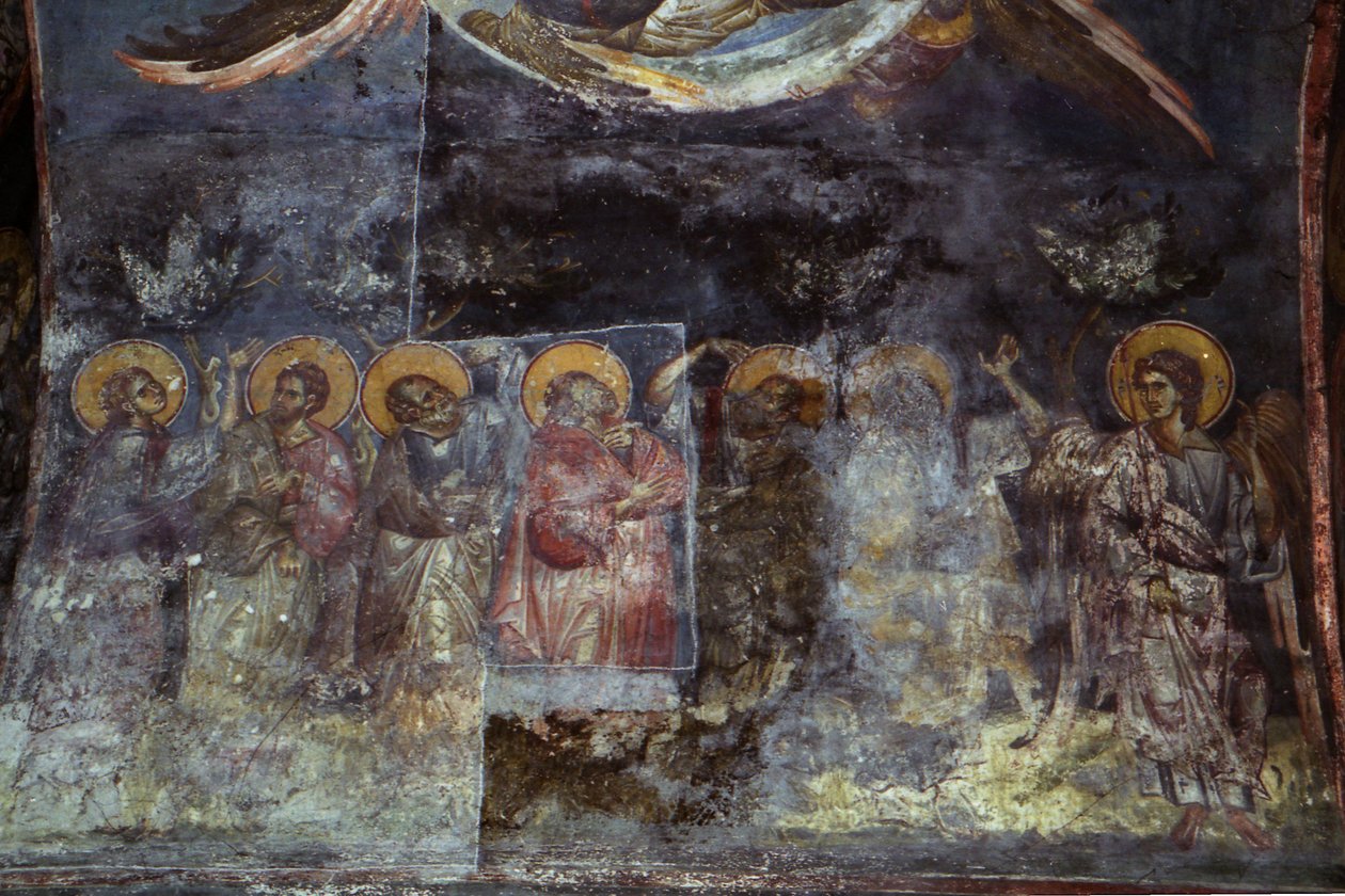 Frescos na Igreja dos Theotokos Peribleptos de Painters Michael Ephtichius