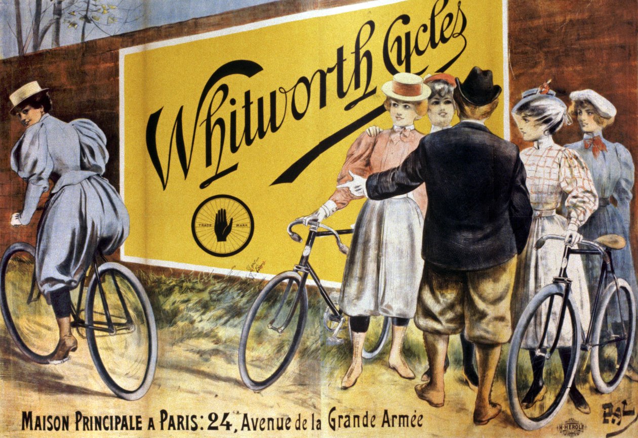 Bicicletas Whitworth, c. 1900 (ilustração) de Pal (1855 1942)