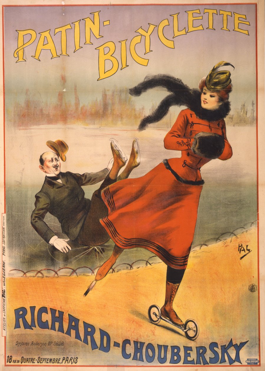 Skate de bicicleta - Richard-Choubersky, 1890 de Pal