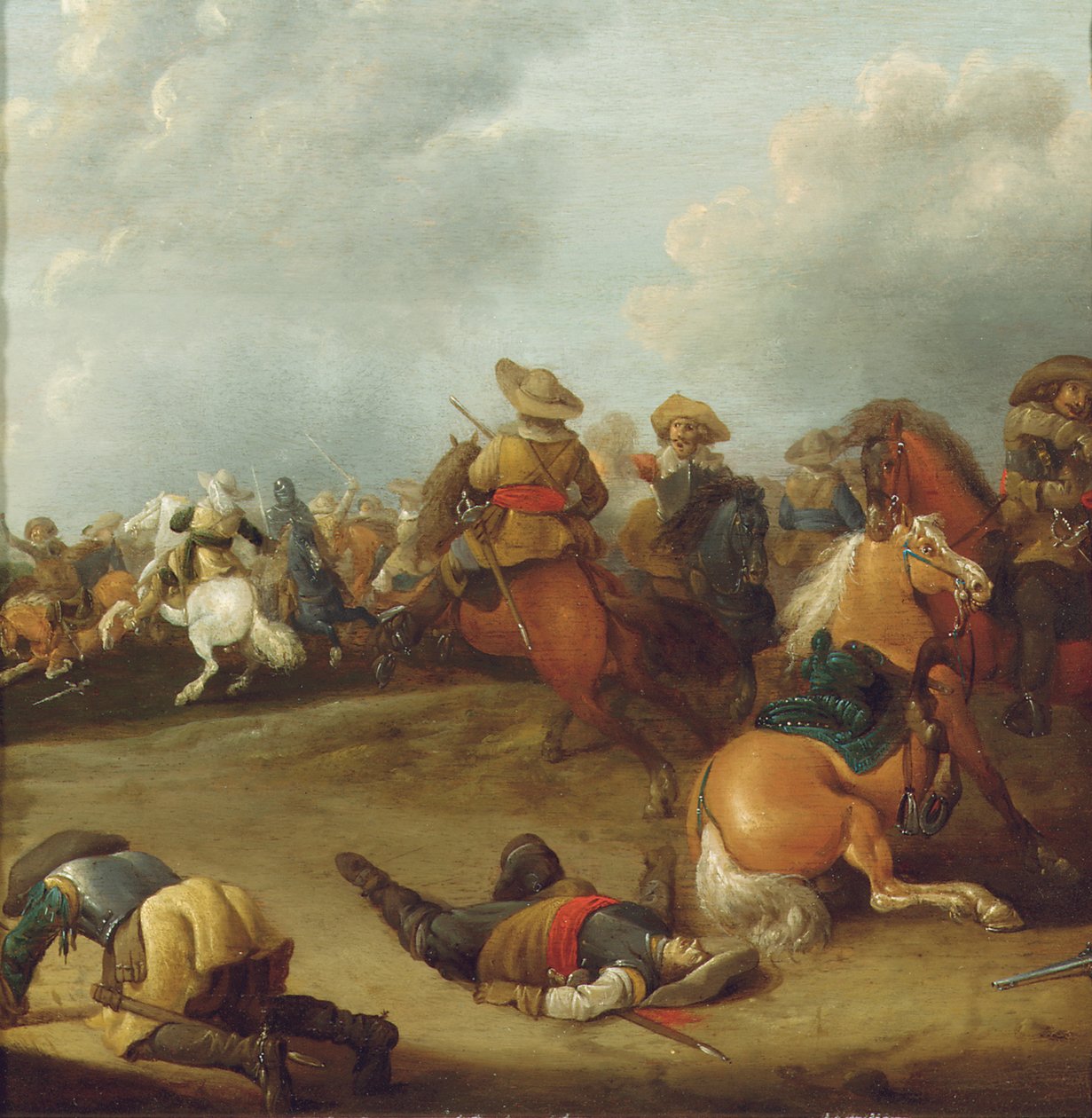 Uma batalha de cavalaria de Palamedes Palamedesz