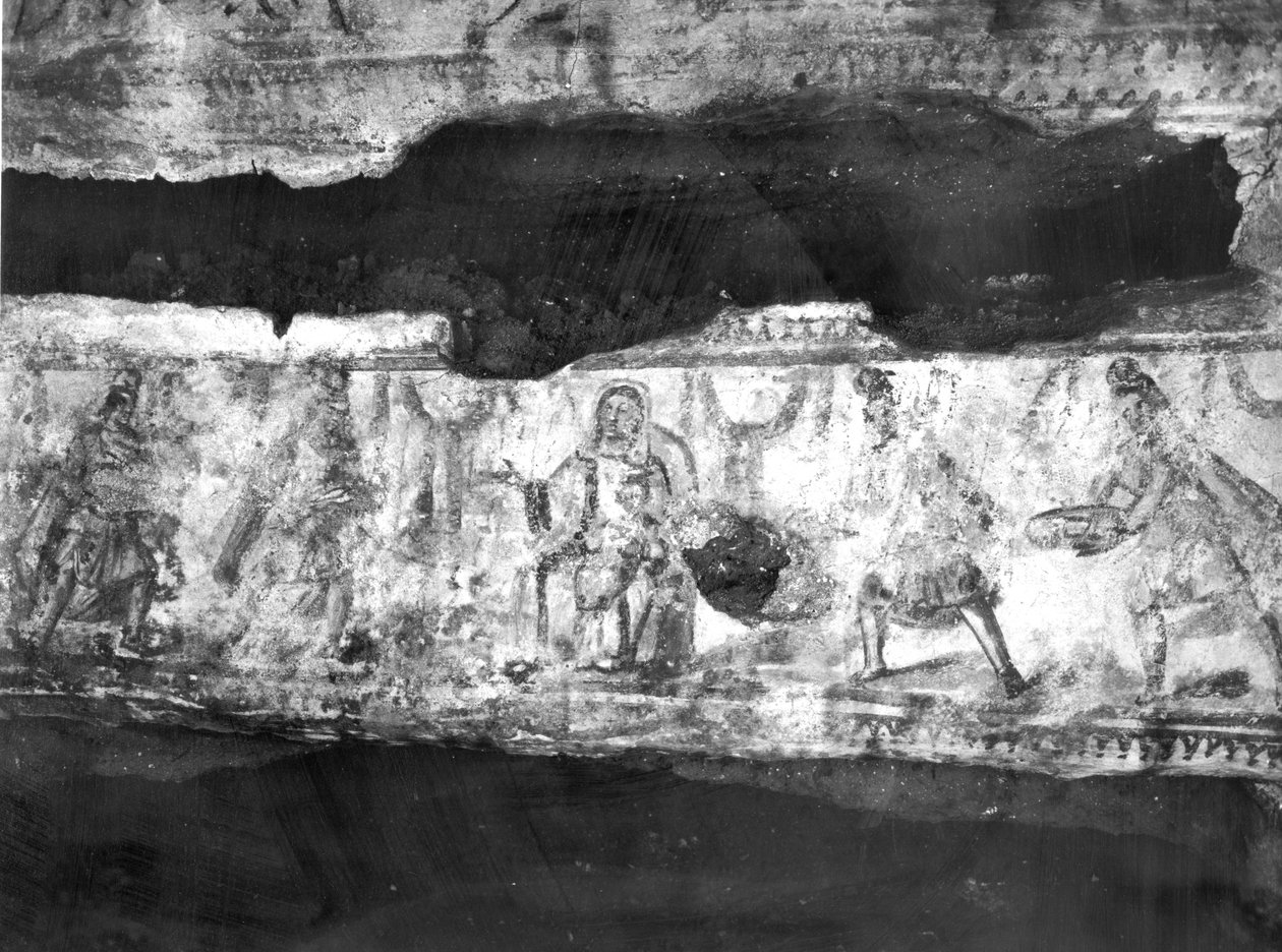 Adoração dos Magos (pintura de parede) de Paleo Christian