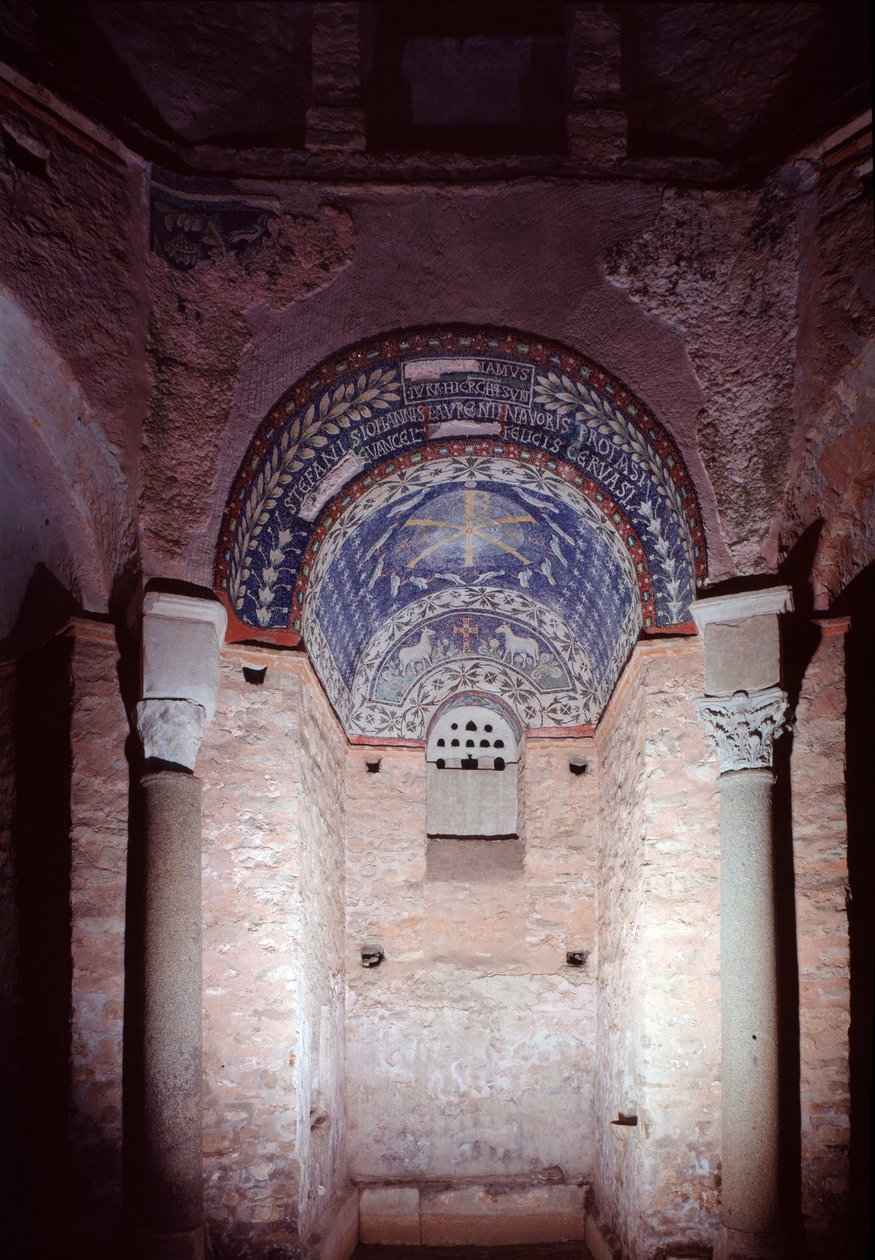 Nicho com mosaico, século V-6 de Paleo Christian