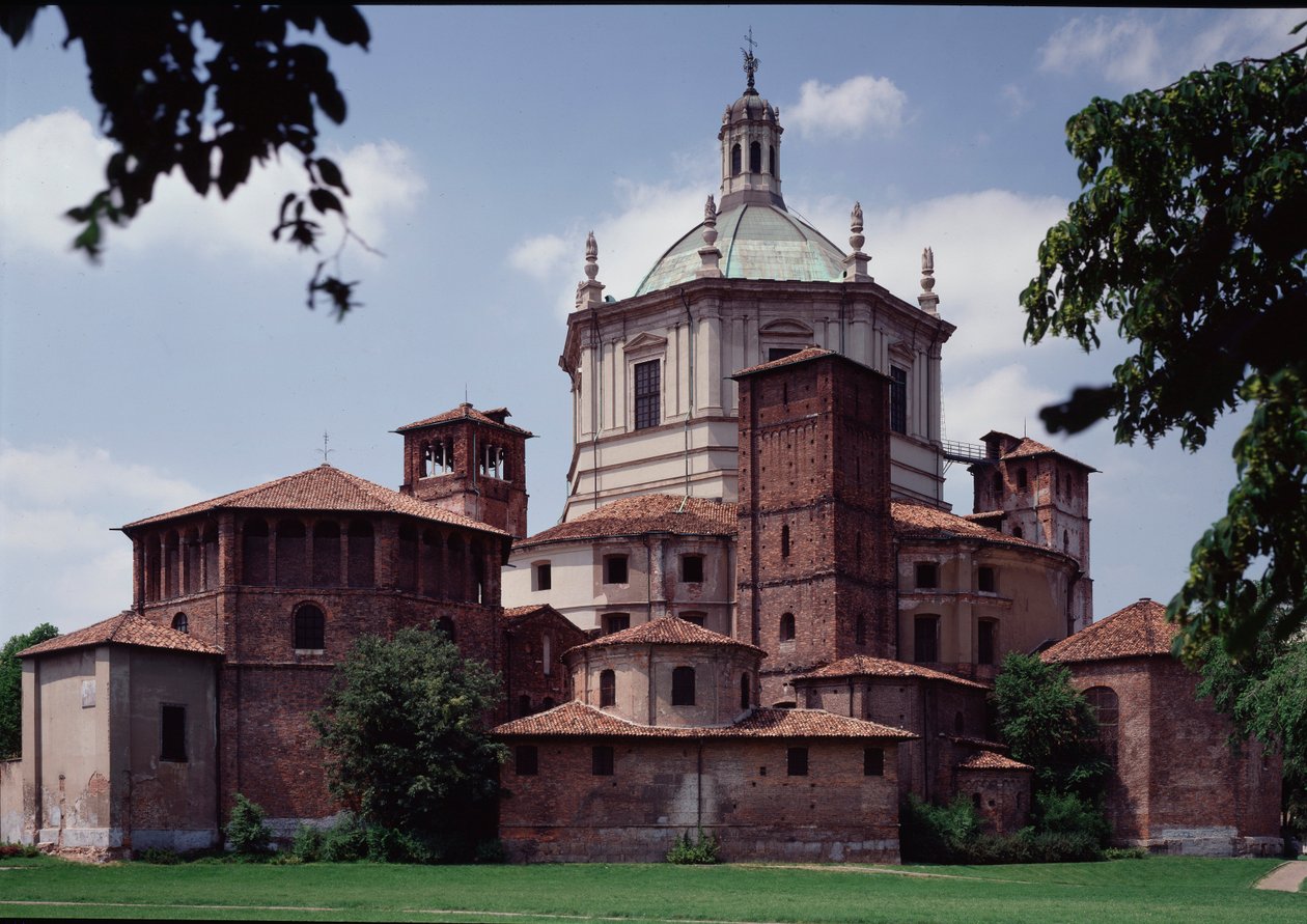Vista da Basílica, século IV de Paleo Christian