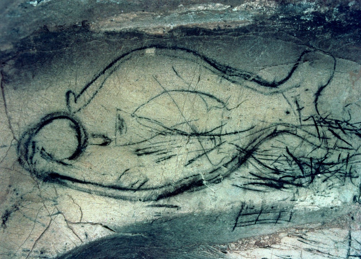 Figura marinha, Período Paleolítico (c.40000-12000 a.C.) (foto) de Paleolithic Paleolithic