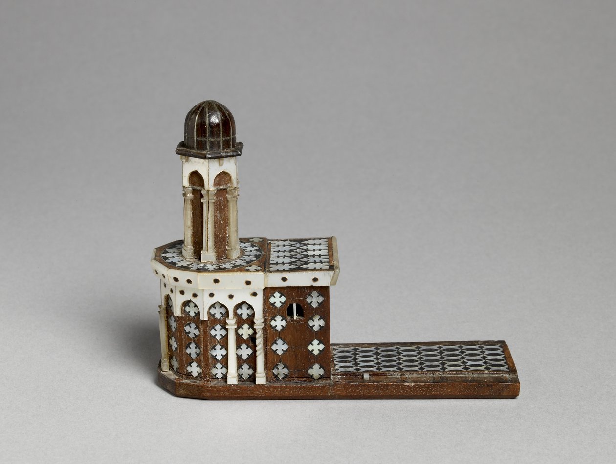 Maquete da Igreja do Santo Sepulcro (madeira e madrepérola) de Palestinian School