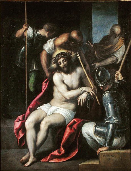 A coroação de espinhos, antes de 1624 de Palma Il Giovane