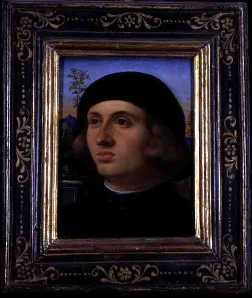 Retrato de um Jovem (óleo sobre tela) de Palma Il Giovane