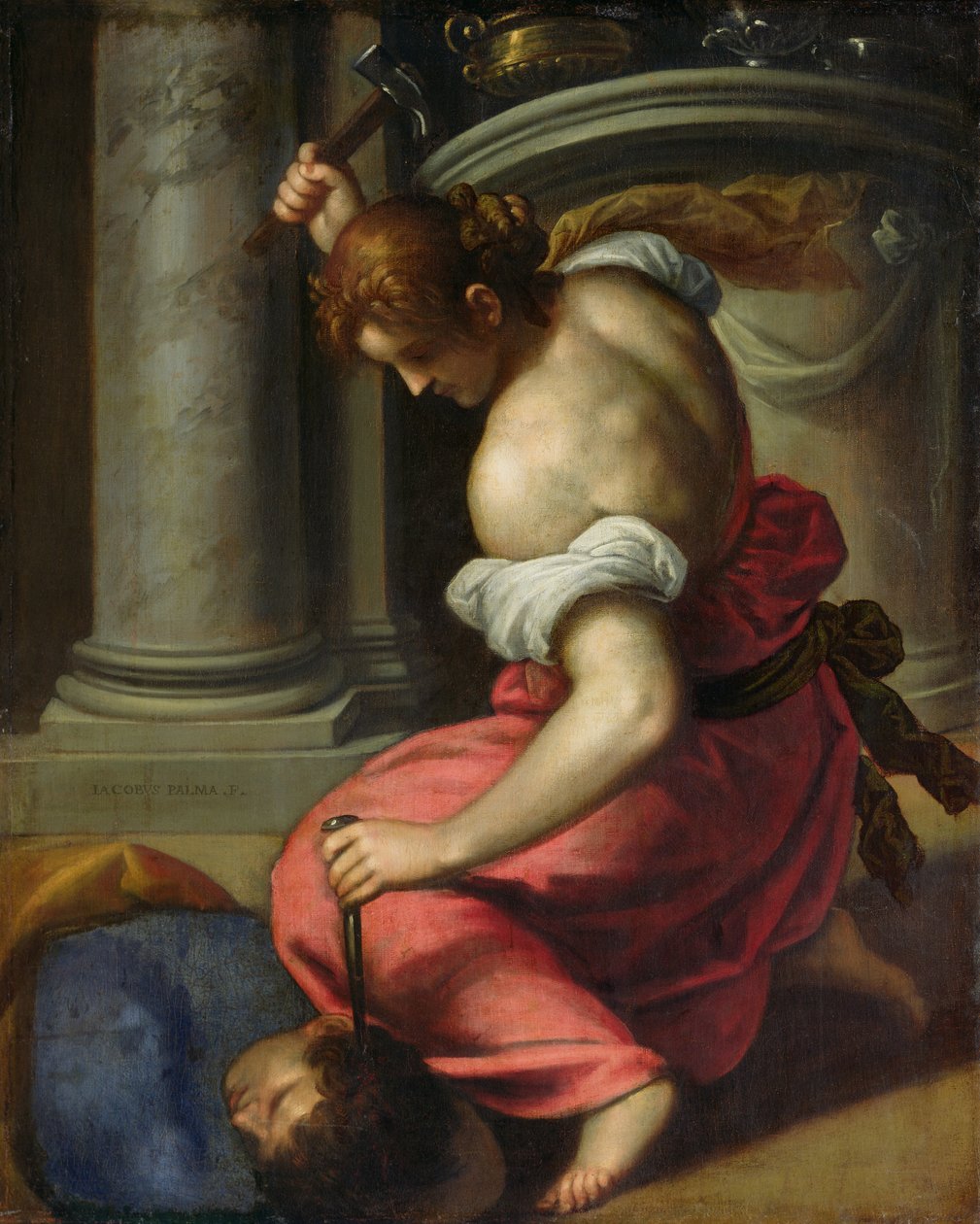 A Morte de Sisera (óleo sobre tela) de Palma Il Giovane (1548 1628)