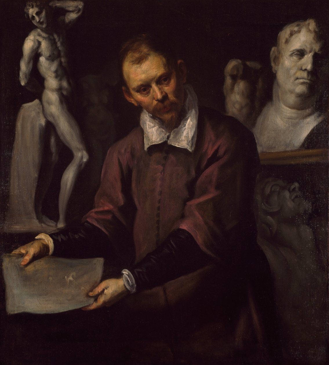 Retrato de um homem, 1600-1610 de Palma Il Giovane