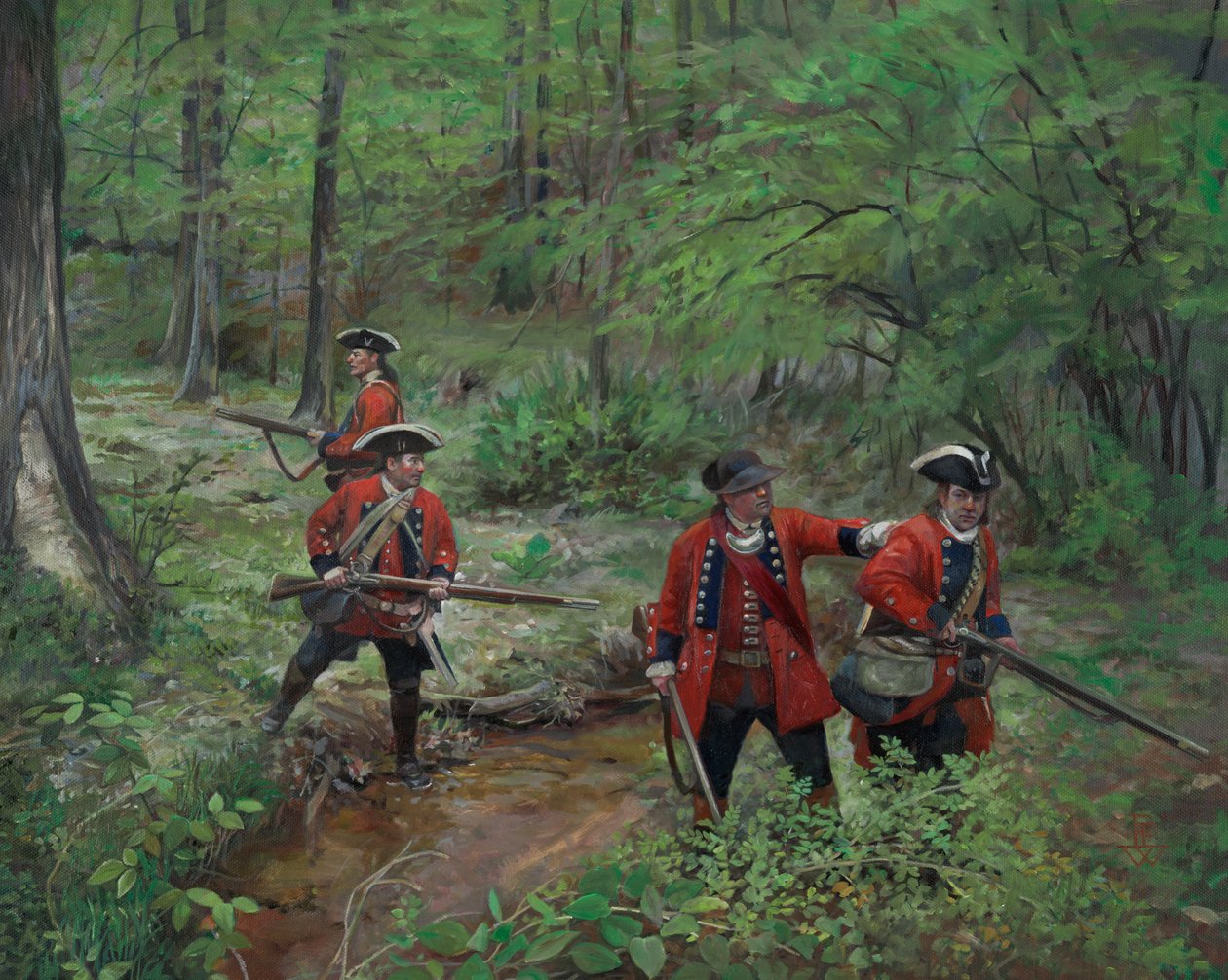 60th Regiment of Foot Royal Americans, 2013 (óleo sobre tela) de Pamela Patrick White