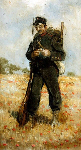 Fardas Militares, recolha de 5 (óleo a bordo) (ver também 349159-62) de Panos Aravantinos