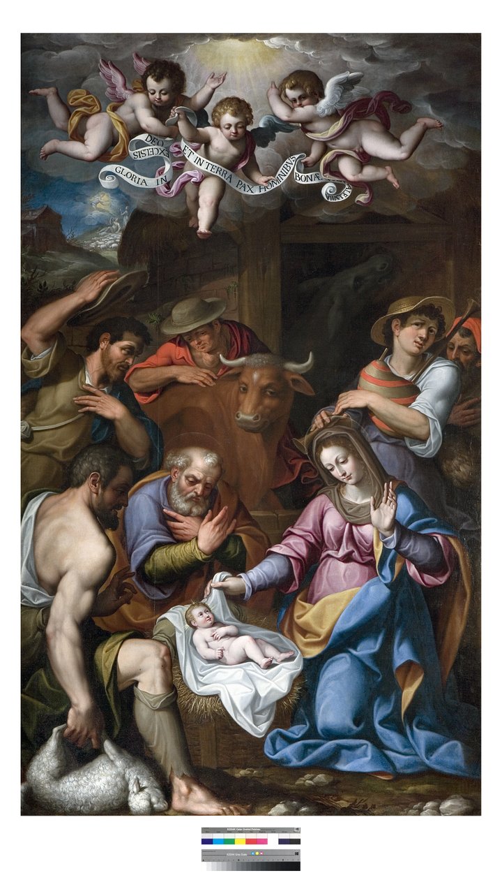 Adoração dos Pastores, c.1600-15 de Paolo Camillo Landriani
