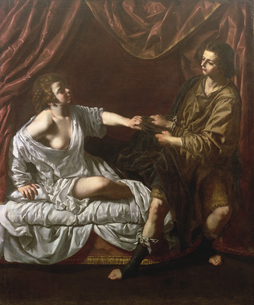 José e esposa de Potifar, c.1640 de Paolo Domenico Finoglia
