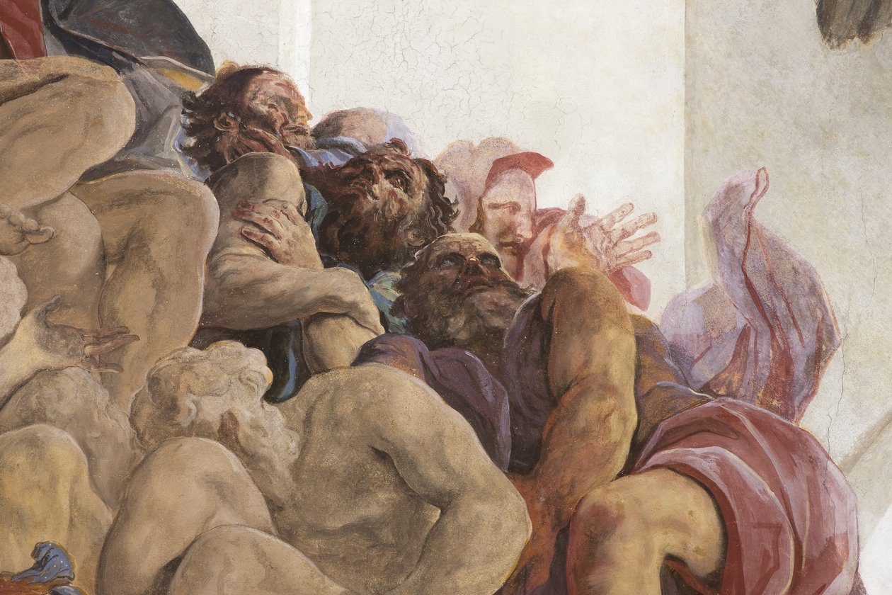 São João Batista pregando com Anjos, Sibilas e Profetas, c.1696-97 de Paolo Pagani