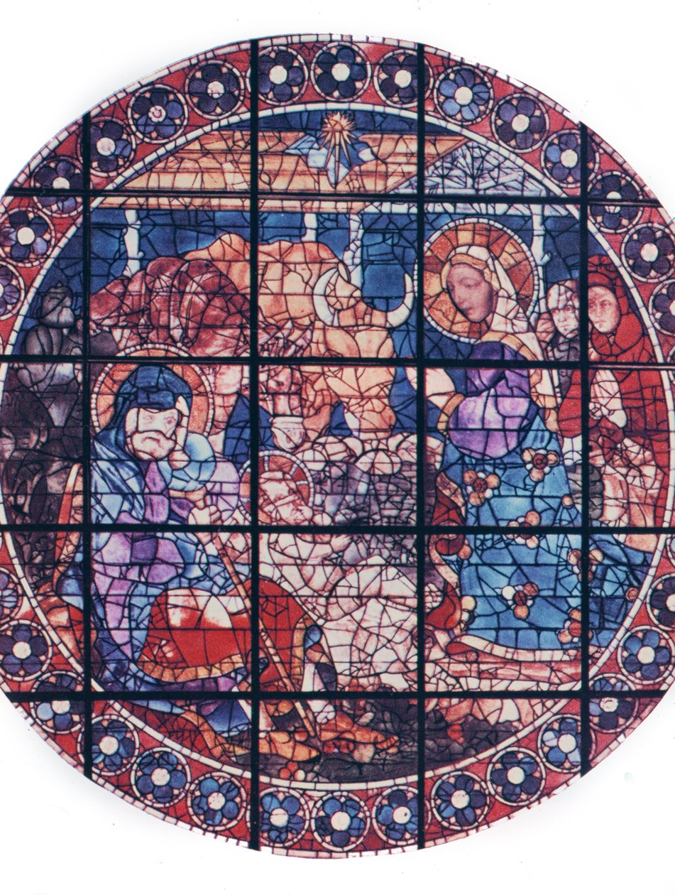 Natividade, século XV (vitral) de Paolo Uccello