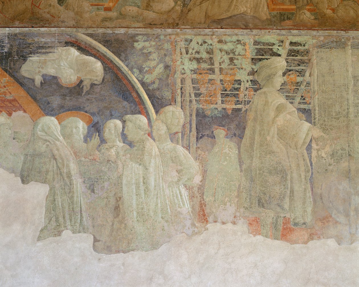 O Sacrifício de Noé e a Embriaguez de Noé, Claustro Verde, 1447-48 de Paolo Uccello