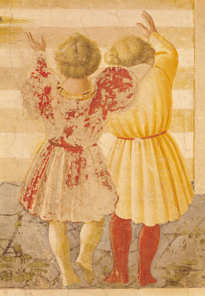 A Apresentação de Maria no Templo, 1433-34 (detalhe) de Paolo Uccello