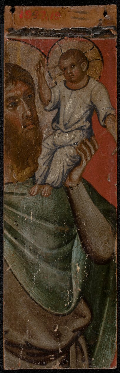 Arcanjo Miguel (reverso do painel), meados de 1300 (têmpera no painel) (ver também 5242335-37) de Paolo Veneziano