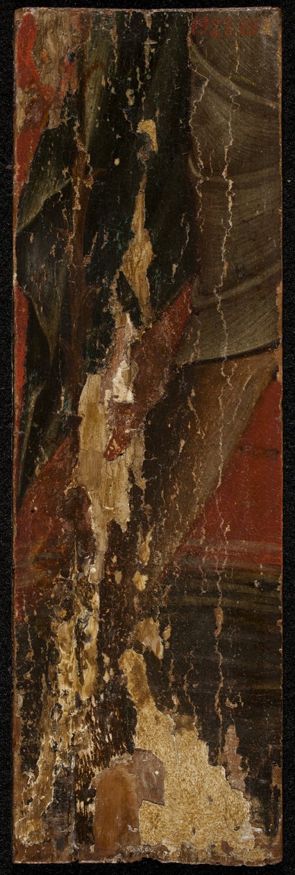 Santa Francisca (reverso do painel), meados dos 1300s (têmpera no painel) (ver também 5242334-36) de Paolo Veneziano