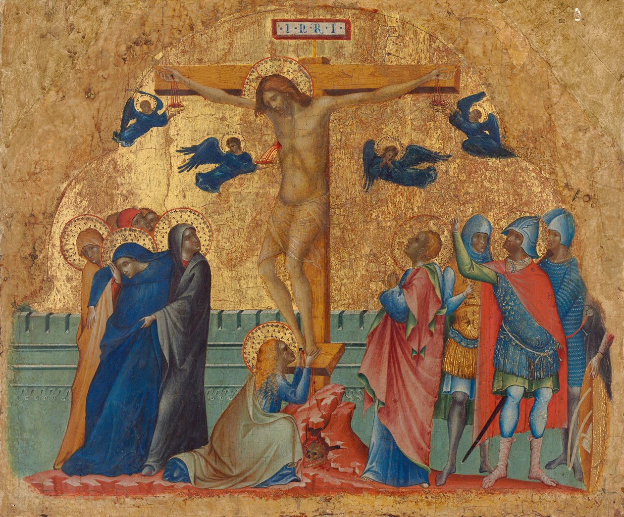 A Crucificação, c.1340 (têmpera no painel) de Paolo Veneziano