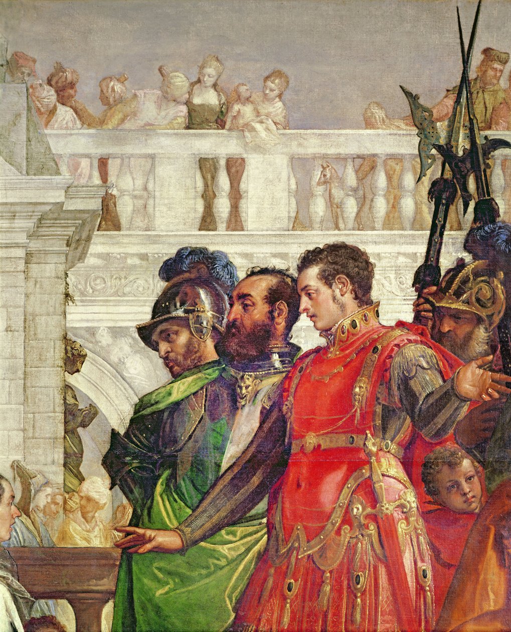 Família de Dario antes de Alexandre, o Grande (356-323 aC) (detalhe de 2915) de Paolo Veronese