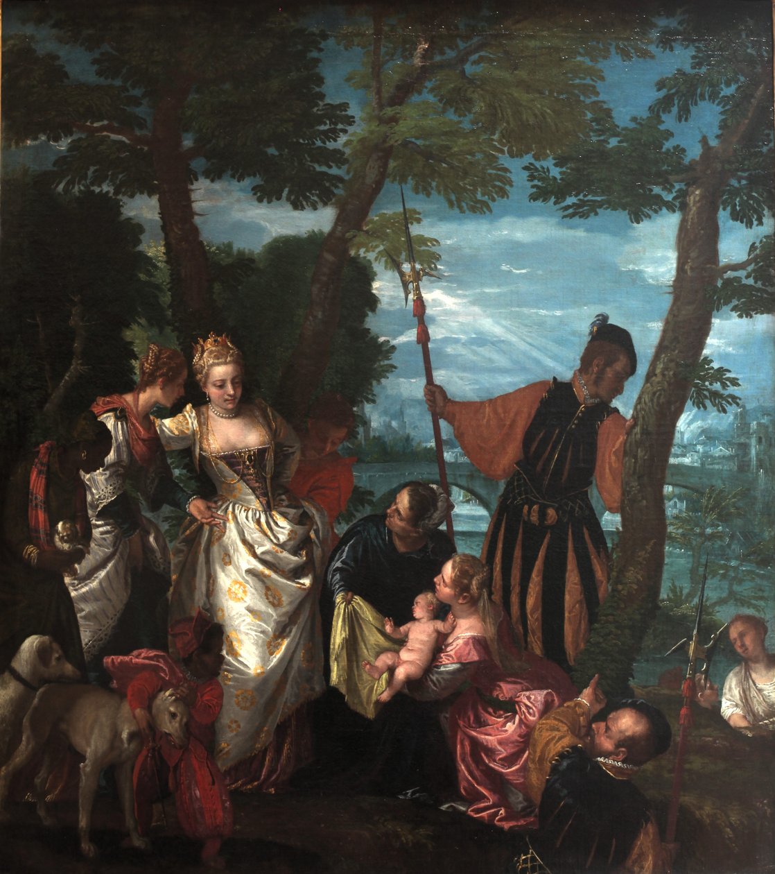 Moisés salvou das águas de Paolo Veronese
