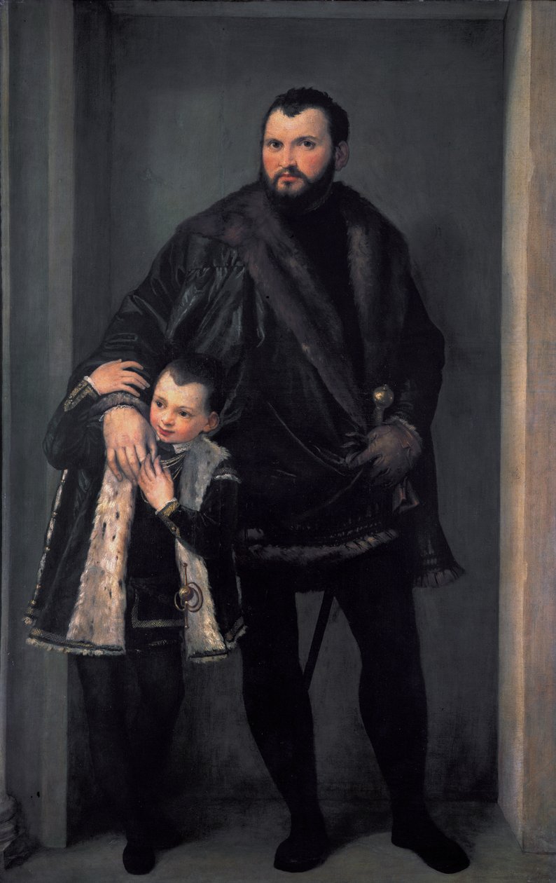 Retrato do Conde Iseppo da Porto com seu filho Adriano de Paolo Veronese