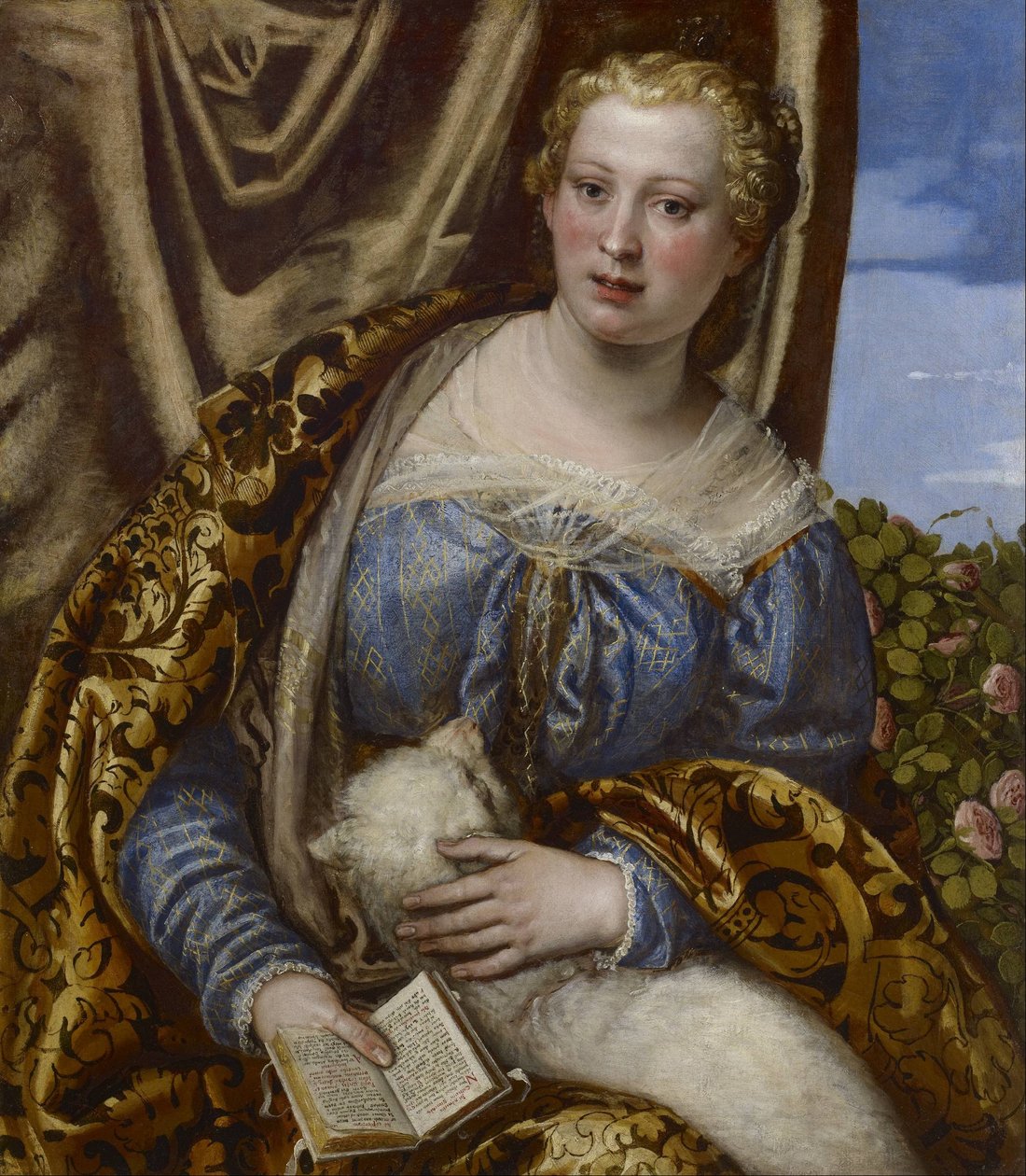 Retrato de uma senhora como Saint Agnes de Paolo Veronese