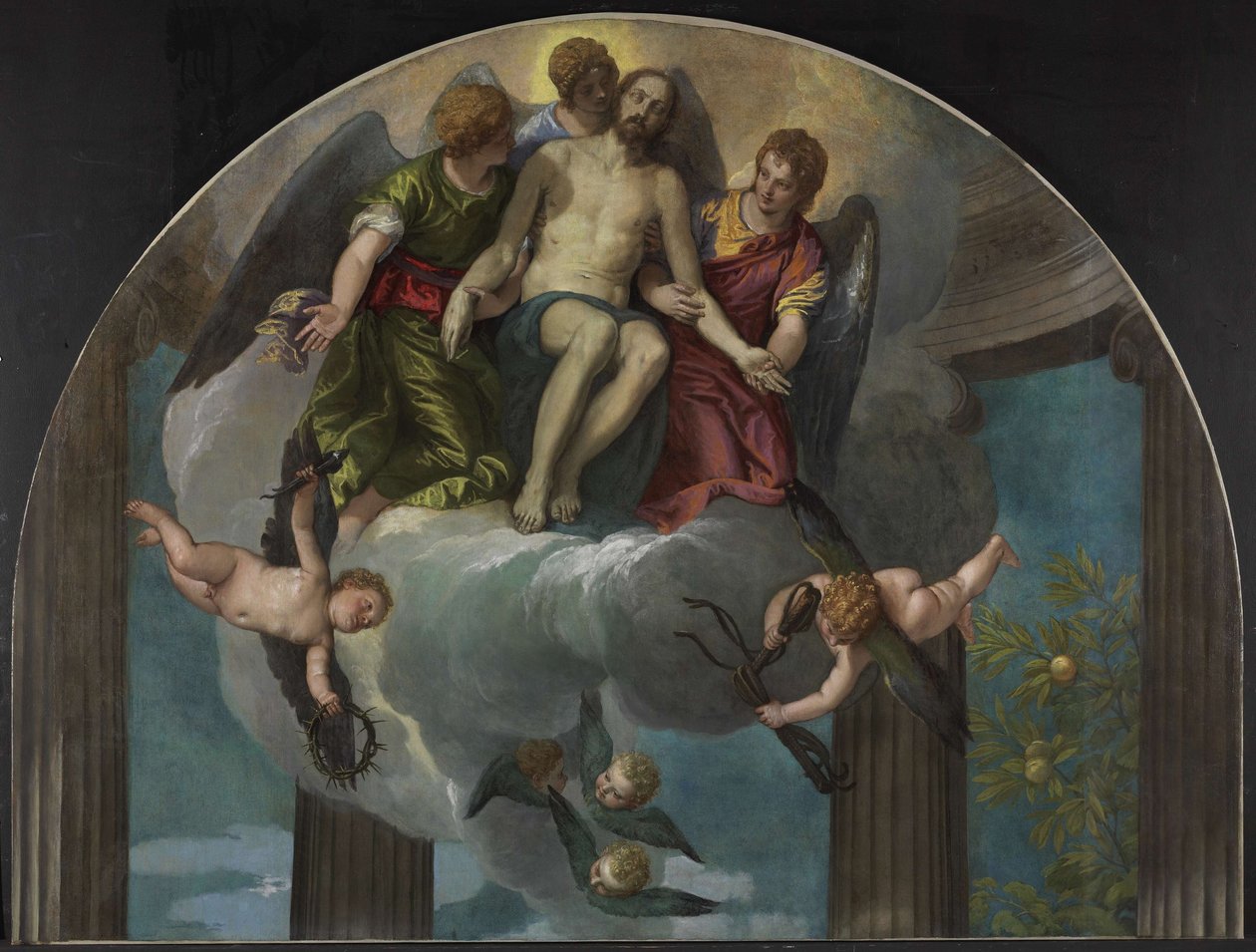 O Cristo Morto Com Anjos de Paolo Veronese