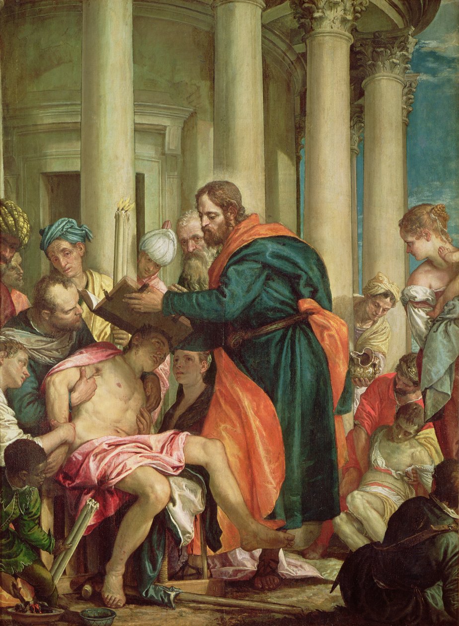 O Milagre de São Barnabé, c.1566 de Paolo Veronese