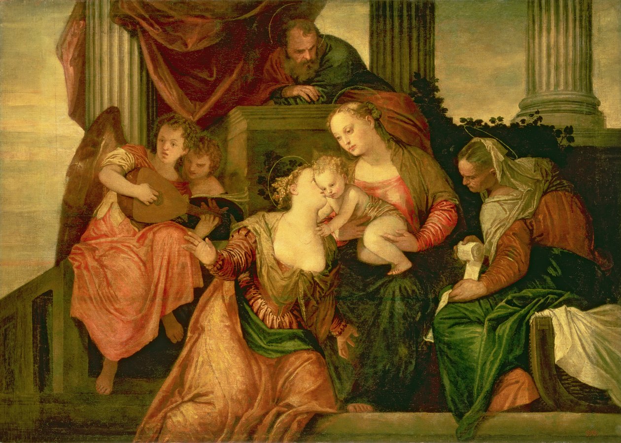 O casamento místico de Santa Catarina, c.1548 de Paolo Veronese