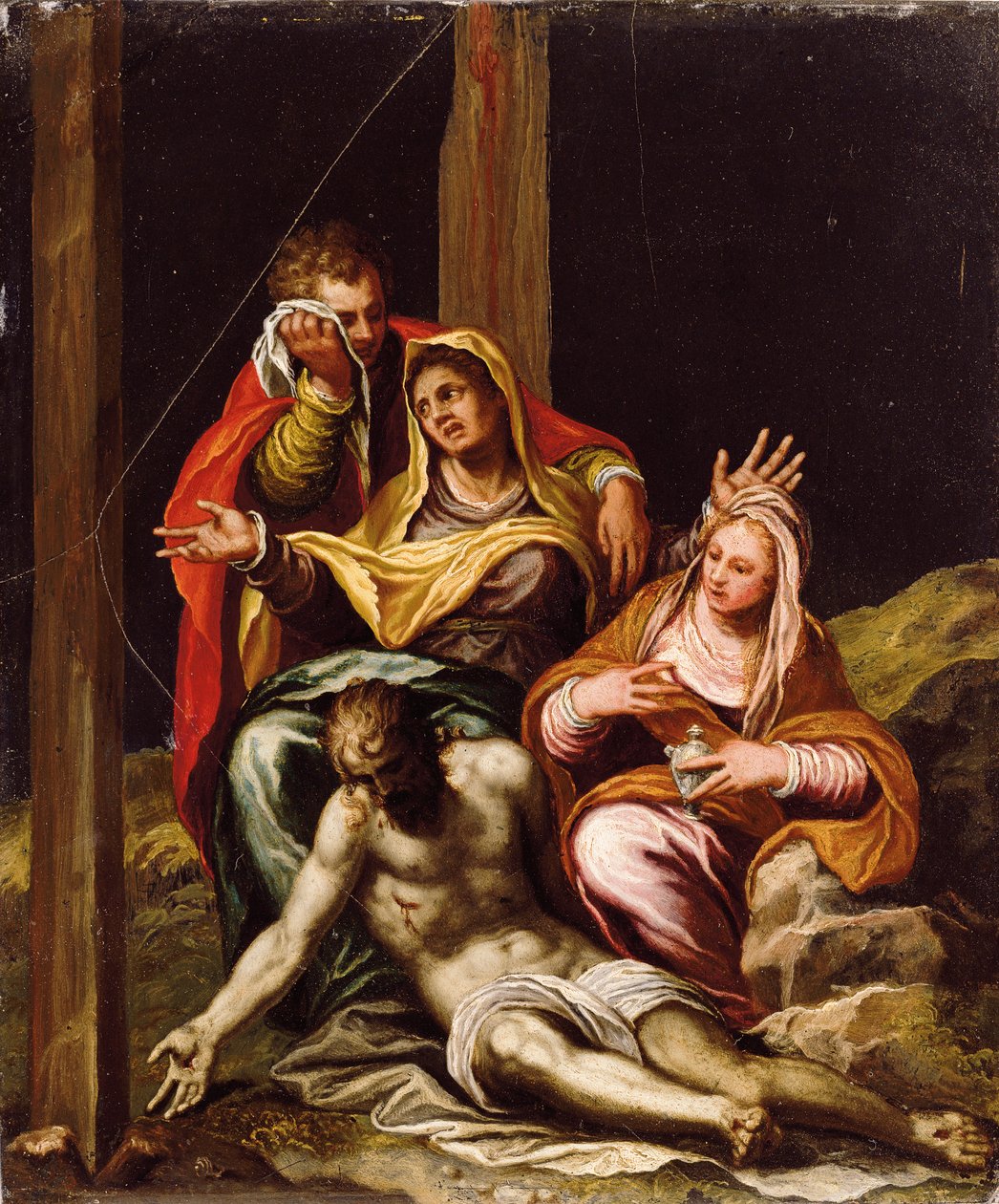 A Lamentação Sobre o Cristo Morto de Paolo Farinati