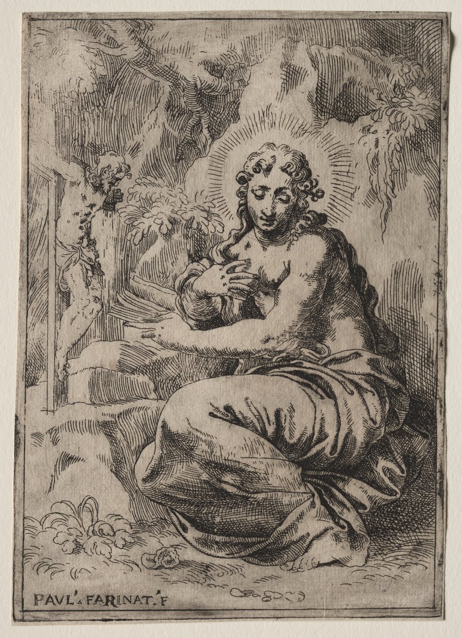 Magdalen, final do século XVI. de Paolo Farinati