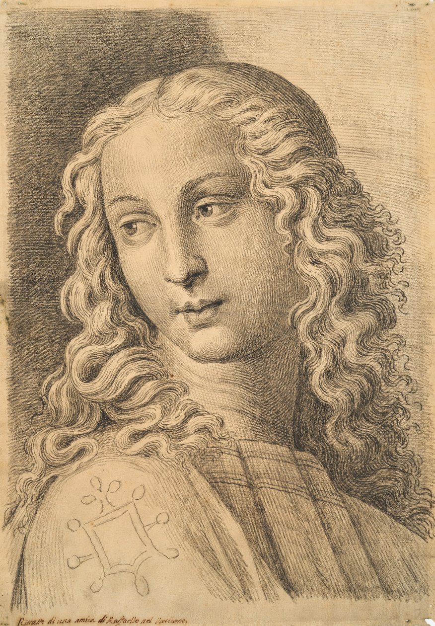 Cabeça de uma mulher, de 42 Estudos de Cabeças após Raphael de Paolo Fidanza
