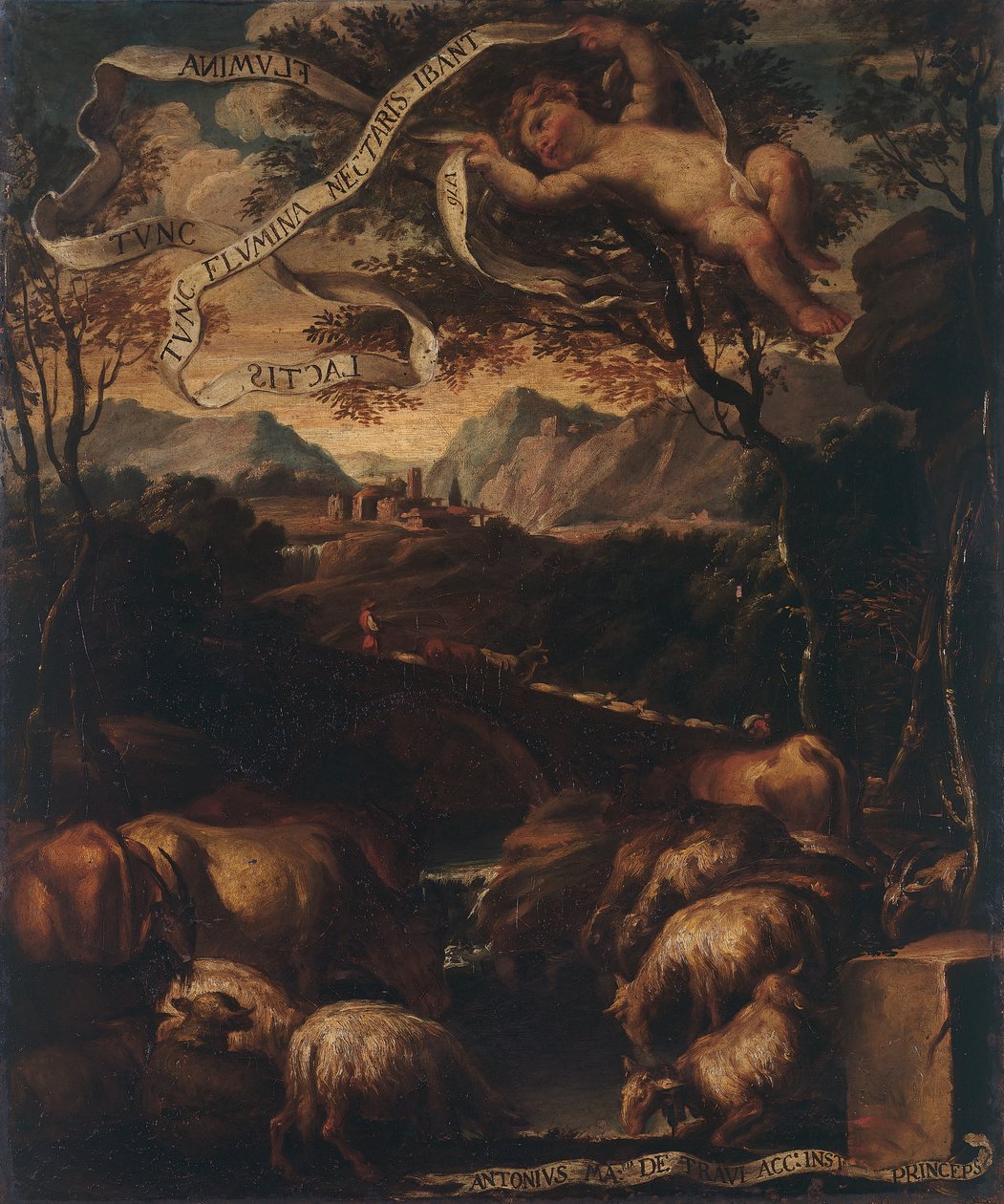 Idade de Ouro, pintura de Paolo Gerolamo Brusco (1742-1820), Itália de Paolo Girolamo Brusco