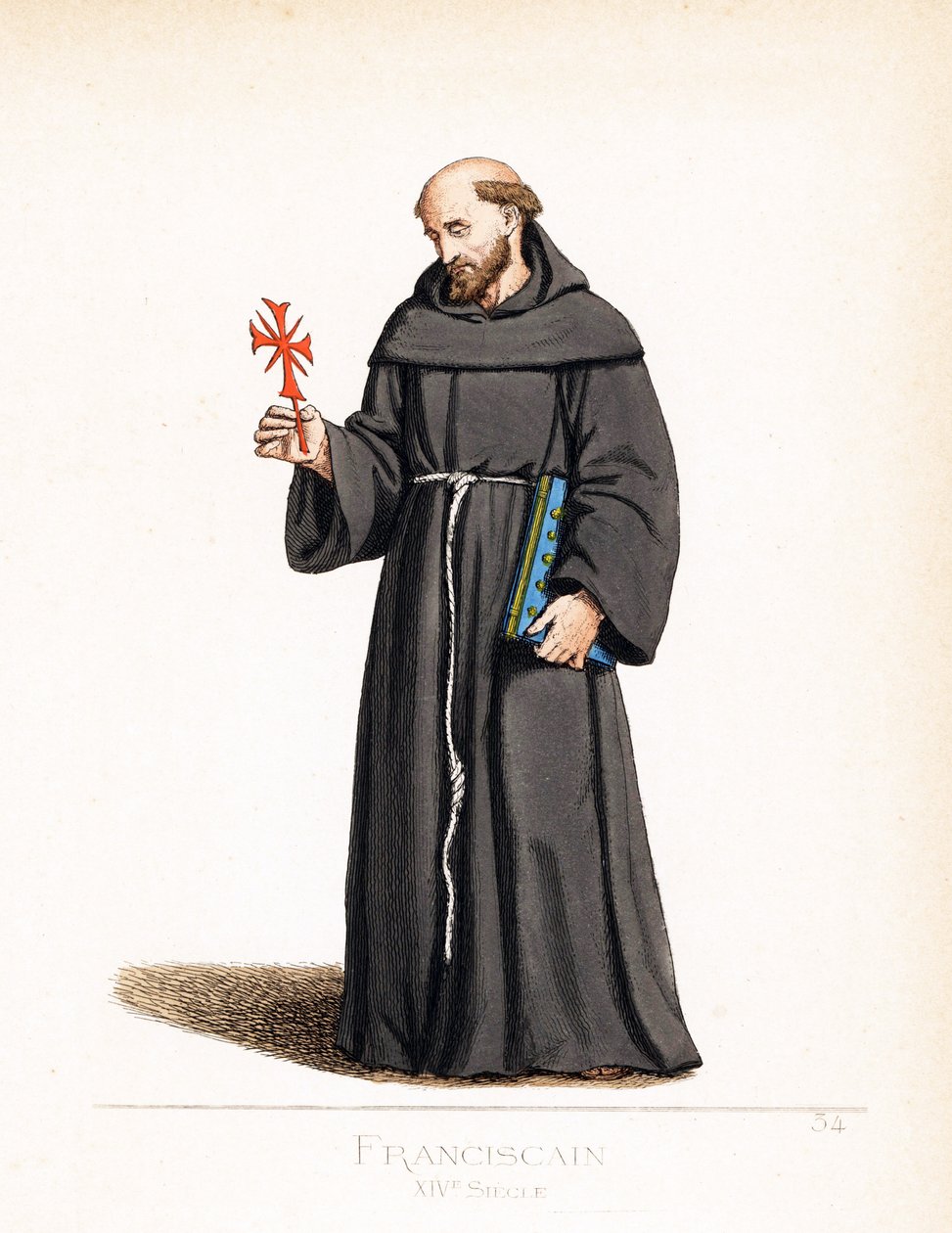 Fato de escriturário: um monge franciscano de Paolo Mercuri