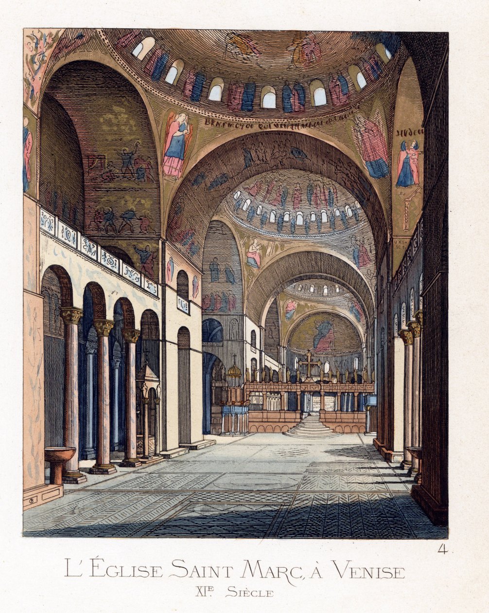 O interior da Basílica de San Marco em Veneza (Itália) de Paolo Mercuri