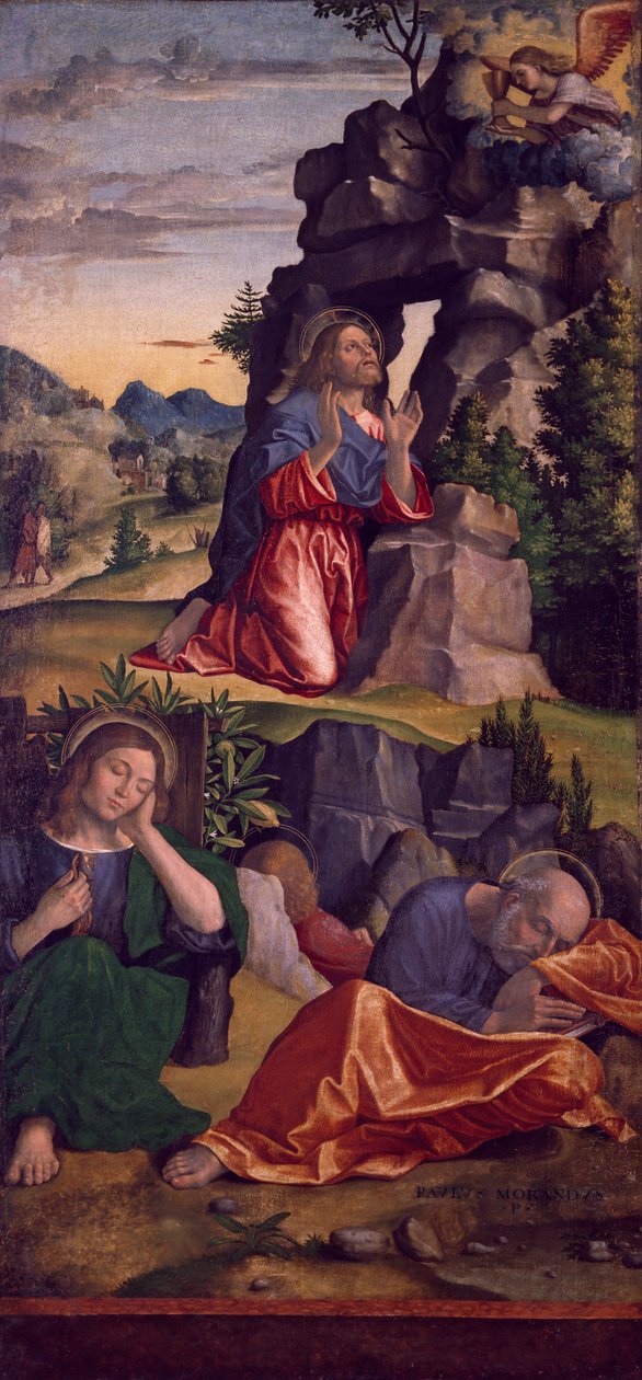 Jesus in Garden, de Paolo Cavazzola 1486-1522) de Paolo Morando Cavazzola