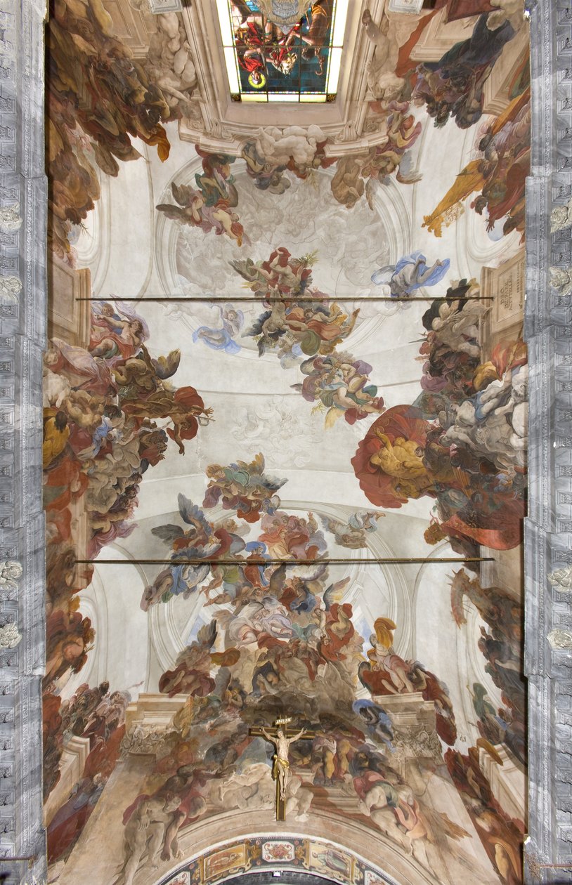 Abóbada com afrescos, c.1696-97 de Paolo Pagani
