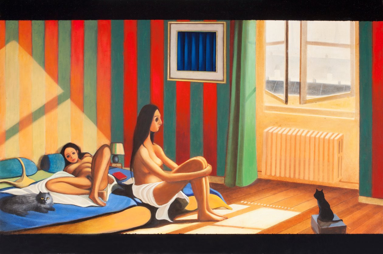 Amor à Tarde, 2016 (óleo sobre painel de madeira) de Paolo Perfranceschi